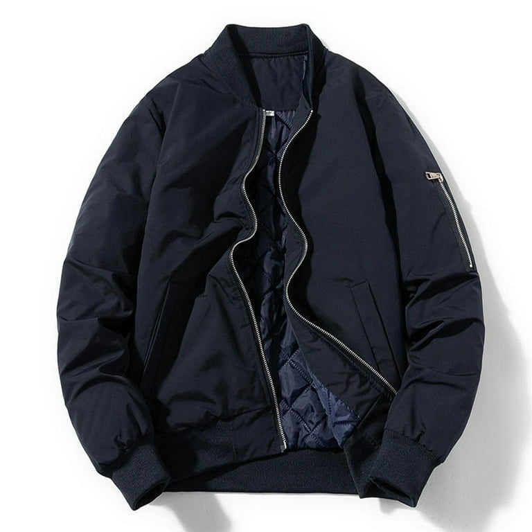 Cozy Couples Choice Men s Women s Fleece Lined Bomber Jacket Available in 5 Colors Size 2XL Blue