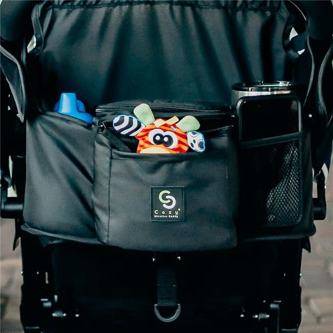 Cozy Cover  Stroller Caddy Organizer, Black & Insulated