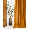 thumbnail image 1 of The Cozy Creations Set of 2 Rod Pocket Window Panels, 100% Cotton Curtain for Door ,Bedroom, Living Room and Kitchen, Thik Cotton Extra Long Blackout Curtains, Cinnamon, 44" Wide x 63" Length, 1 of 4