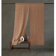 thumbnail image 1 of The Cozy Creations Set of 2 Rod Pocket Window Panels, 100% Cotton Curtain for Door ,Bedroom, Living Room and Kitchen, Thik Cotton Extra Long Blackout Curtains, Coca Brown, 44" Wide x 36" Length, 1 of 2