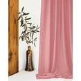 thumbnail image 1 of The Cozy Creations Set of 2 Rod Pocket Window Panels, 100% Cotton Curtain for Door ,Bedroom, Living Room and Kitchen, Thik Cotton Extra Long Blackout Curtains, Dusty Pink, 44" Wide x 95" Length, 1 of 4