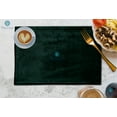 thumbnail image 1 of The Cozy Creations Velvet Placemats Set of 32, Rectangle Placemats for Kitchen Dining Table, Boho Luxury Table Mats for Holiday Christmas Party Wedding, Forest Green Velvet Placemat, 13x18 Inch, 1 of 3