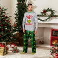 thumbnail image 1 of Cozy Crewneck & Drawstring Pants Set, Grínch Print Christmas Pajamas, Lounge Sets for Women(Men, L), 1 of 4