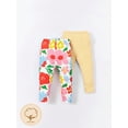 thumbnail image 1 of Cozy Cub 2pcs/Set Baby Girl's Spring Summer Leisure Printed Leggings, 1 of 5