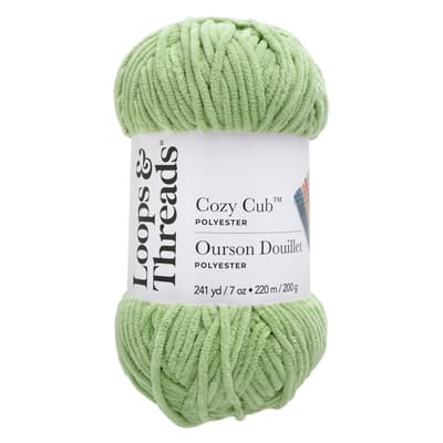 Big Twist Cozy Cub Yarn - Super Bulky (6) 100% Polyester Chenille Yarn, Soft & Plush for Knitting & Crochet Blankets, Hats, Scarves & Crafts, 241 yd / 7 oz Skein, 6 Pack