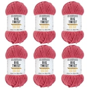 Big Twist Cozy Cub Yarn - Super Bulky 6 100% Polyester Chenille Yarn, Soft & Plush for Knitting & Crochet Blankets, Hats, Scarves & Crafts, 241 yd / 7 oz Skein, 6 Pack