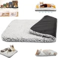 thumbnail image 1 of Cozy Cuddle Self-Heating Pet Bed, Thermal Self Warming Cat Mat & Pad, Washable Noiseless Fleece Warmer, Removable Inner Liner, Non-Slip Safety for Indoor Floor, Outdoor Crates, 1 of 7