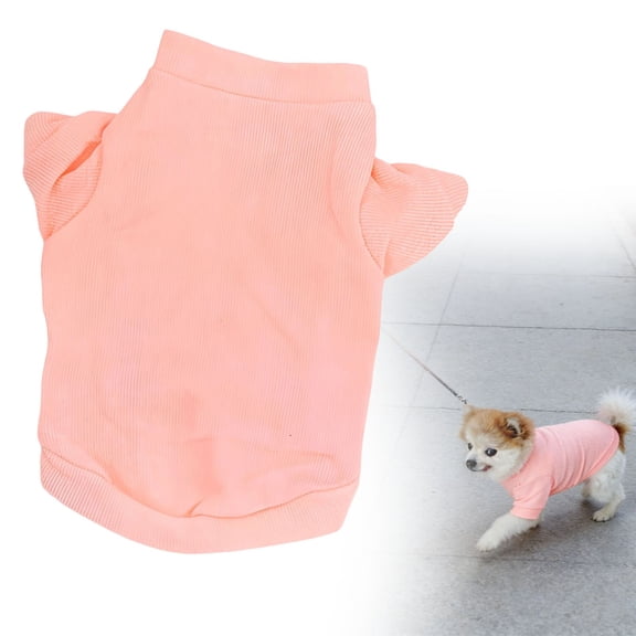 Cozy Dog Shirts Stretchable Comfortable Pet Apparel for Small Puppies,Ideal for Chihuahuas,pet clothes,puppy apparel,L,Light Pink
