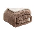thumbnail image 1 of Cozy Double Layer Throw Blanket for Warmth Comfort Living Room Bedroom Machine Washable Soft Lightweight Couch Blanket All Season, 1 of 8