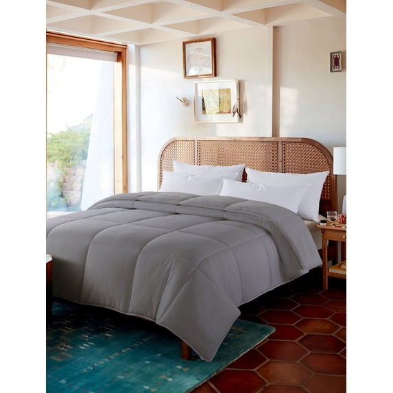 Cozy Down Comforter - Reversible - Glacier Grey - Full/Queen