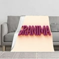 thumbnail image 1 of Cozy Durable Flannel Blanket - Soft Warm Throw for Sofa Travel & Bed - Stylish Rope - Like Texture in Purple on Peach Background, 1 of 5