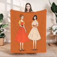 thumbnail image 1 of Cozy Durable Soft Flannel Blanket - Perfect for Sofa Travel & Bed - Stylish Pattern Design for Ultimate Comfort, 1 of 7