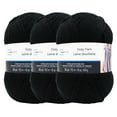 thumbnail image 1 of Cozy Ebony Medium Acrylic Black Yarn 3 Pack, 1 of 4