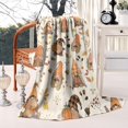 thumbnail image 1 of Cozy Fall Flannel Throw Blanket with Autumn Leaves Plaid, 50x60 Inch Soft Plush Blanket for Couch - Warm Thanksgiving Decor for Sofa, Bed and Crisp Evenings, 1 of 5