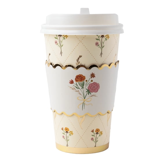 Cozy Fall Floral Coffee Cups