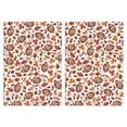 thumbnail image 1 of Cozy Fall Kitchen Towels 2-Pack - Pumpkin & Maple Leaves Absorbent Hand Towels for Farmhouse, 1 of 3