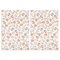 thumbnail image 1 of Cozy Fall Kitchen Towels 2-Pack - Pumpkin & Maple Leaves Absorbent Hand Towels for Farmhouse, 1 of 3