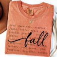 thumbnail image 1 of Cozy Fall TShirt Autumn Season Favorite Word Shirt, 1 of 2