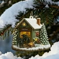 thumbnail image 1 of Cozy Farm Cottage Christmas Ornament Decorative Pendant For Holiday Display, 1 of 6