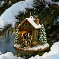 thumbnail image 1 of Cozy Farm Cottage Christmas Ornament Decorative Pendant For Holiday Display, 1 of 6