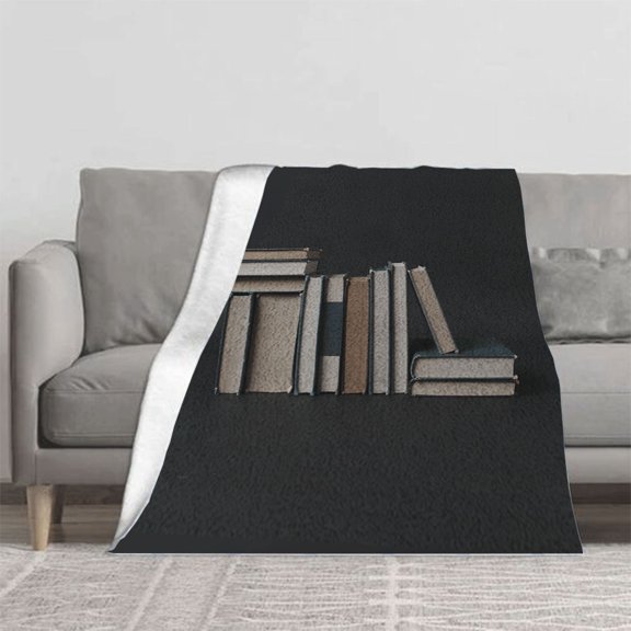 Cozy Flannel Blanket - Soft Warm & Durable for Sofa Travel & Bed - Stylish Pattern Design in Earthy Tones for Ultimate Comfort