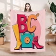 thumbnail image 1 of Cozy Flannel Blanket - Soft Warm and Durable for Sofa Travel Bed & Chair - Vibrant Colors & Playful Design, 1 of 7