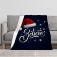 thumbnail image 1 of Cozy Flannel Blanket with Festive Snowflake Design - Soft Warm Durable Throw for Sofa Travel Bed and Chair - Perfect Holiday Gift, 1 of 5