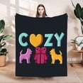 thumbnail image 1 of Cozy Flannel Blanket with Heart Design - Soft Warm Durable Throw for Sofa Travel Bed & Chair - Perfect for Pet Lovers, 1 of 7