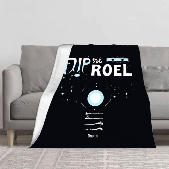 Cozy Flannel Blanket with Playful Handwritten Design Perfect for Sofa Travel and Bed - Soft Warm and Durable