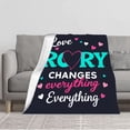 thumbnail image 1 of Cozy Flannel Blanket with Playful Heart Design - Soft Warm Durable Throw for Sofa Travel Bed and Chair - Perfect for Snuggling, 1 of 5
