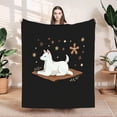 thumbnail image 1 of Cozy Flannel Blanket with Star and Floral Pattern - Soft Warm Durable Throw for Sofa Travel Bed and Chair - Perfect for Relaxation, 1 of 7