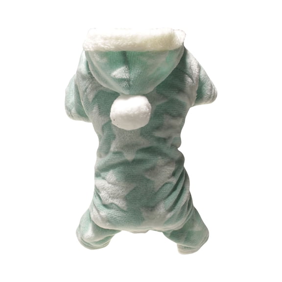 Cozy Flannel Outfit Warm Winter Cat Apparel Soft Wearable Animal Attire