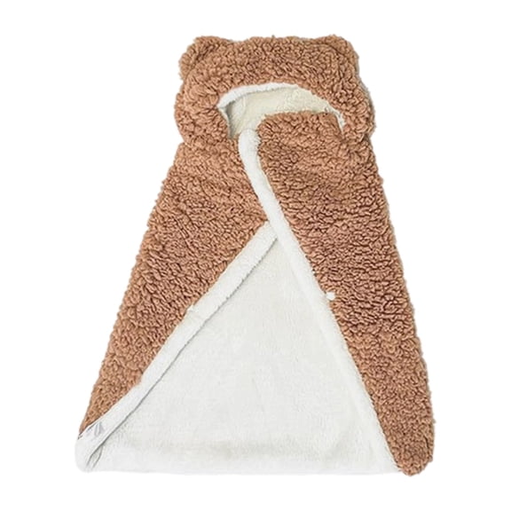 Cozy Flannel Pet Shawl Robe Coat Warm Winter Wearable Blanket for Dogs and Cats