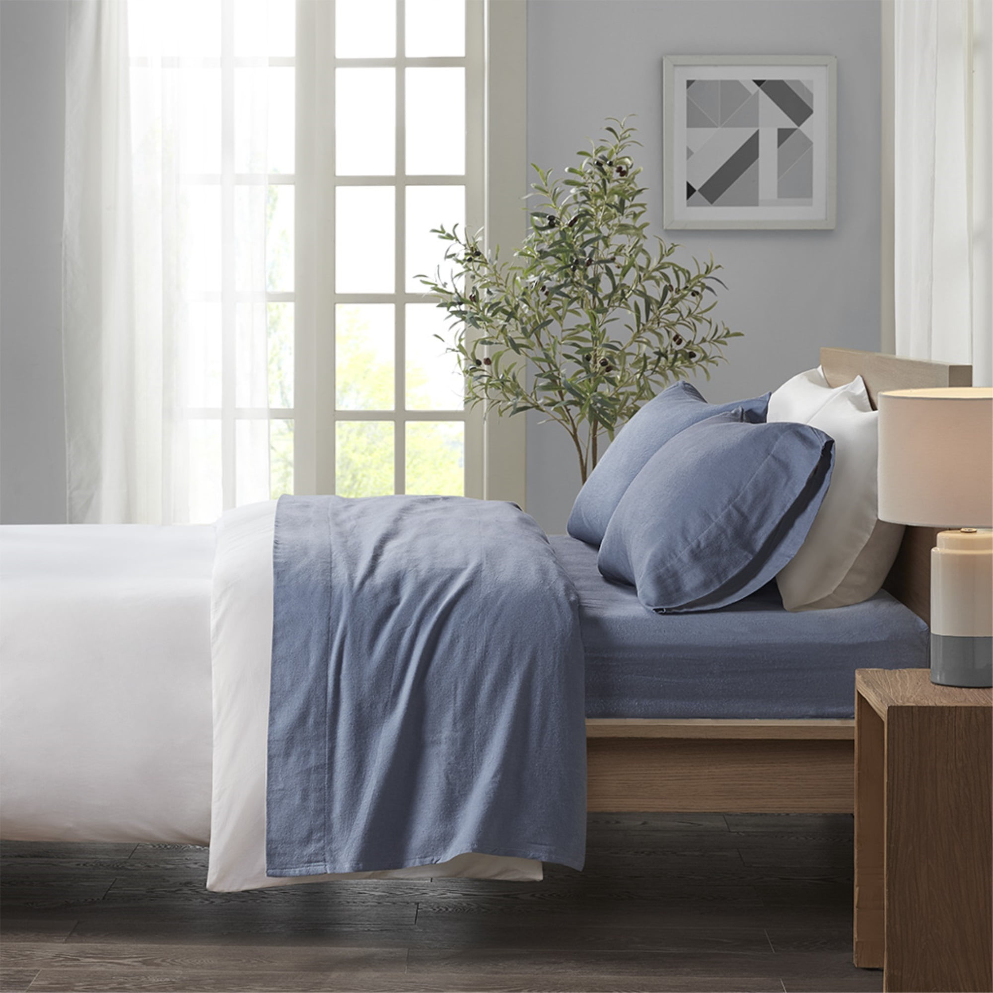 Luxurious Ultra-Soft Cotton Flannel Sheet Set - Ultimate Warmth and ...