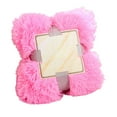 thumbnail image 1 of Cozy Flannel Throw Blanket 51x63 Inch Soft Fleece Blanket for Sofa Bed, Lightweight Warm Decorative Blanket All Season Pink, 1 of 5