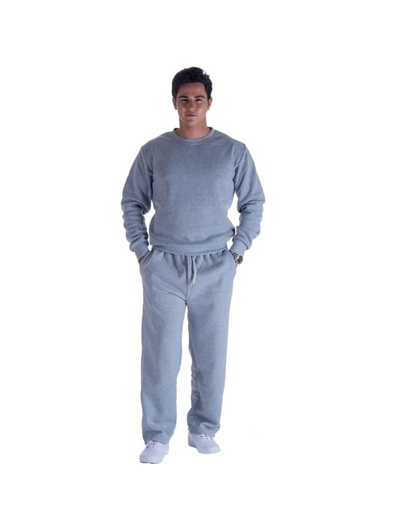 Men's Loose Fit Fleece Sweatpants, Cozy Drawstring Athletic Pants with Pockets for Gym & Casual