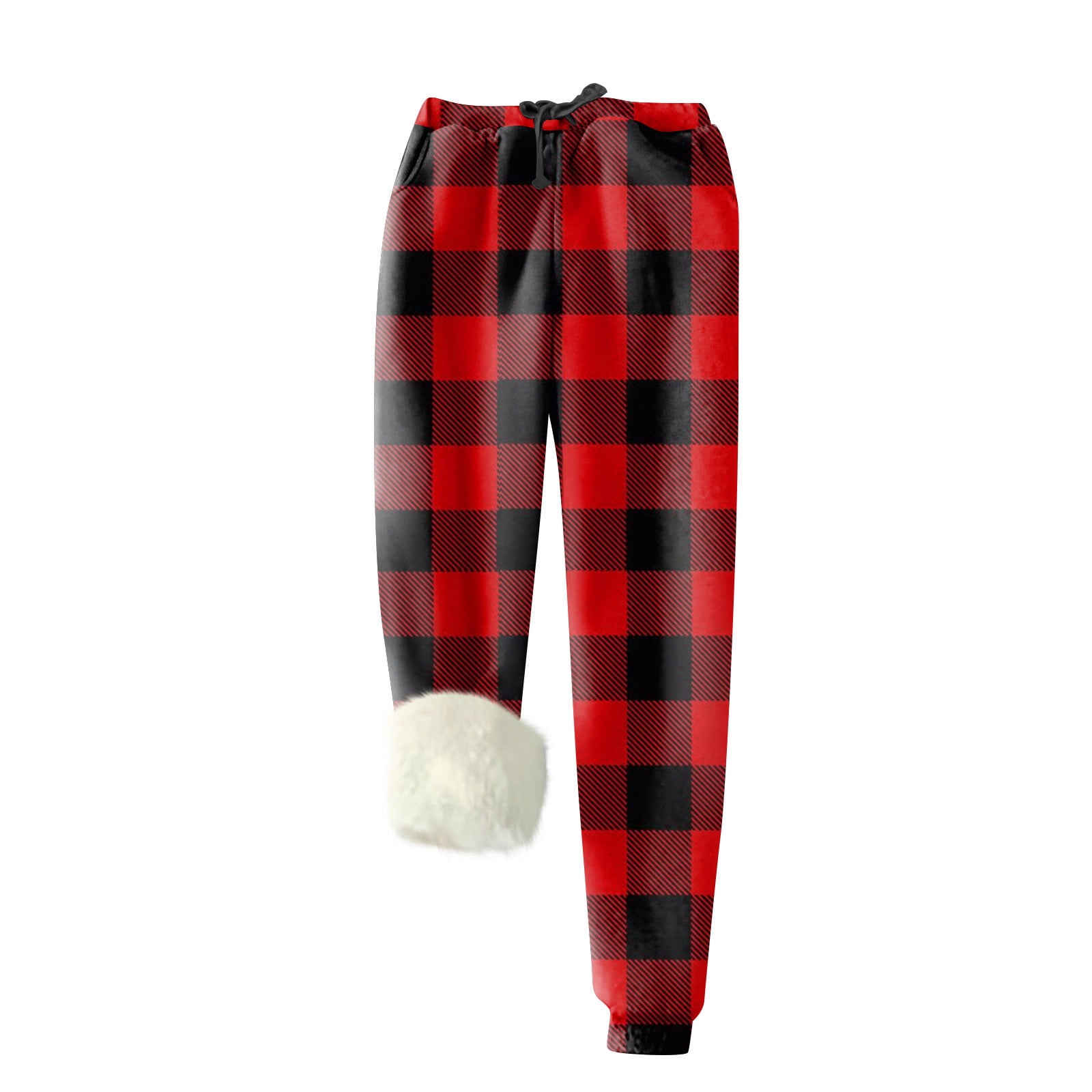Cozy FleeceLined Plaid Pajama Pants for Men and Women Warm Winter