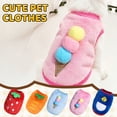 thumbnail image 1 of Cozy Fleece Pet Vest Cartoon Flannel Sleeveless Clothing for 2-13 Lbs Small Breeds and Kittens Warm Winter Puppy Shirt for Holiday Outfits, Pink Size S, 1 of 6