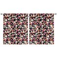 thumbnail image 1 of Cozy Floral Pattern Curtains 52x63 Inch 2 Panels, Rod Pocket Drapes for Bedroom, Guest Room, or Living Room Use, 1 of 2