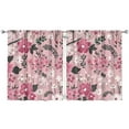 thumbnail image 1 of Cozy Floral Pattern Curtains 52x63 Inch Rod Pocket Blackout Drapes 2 Panels for Bedroom and Peaceful Ambiance, 1 of 2