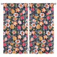 thumbnail image 1 of Cozy Floral Pattern Drapes 42x84 Inch Rod Pocket Blackout Curtains 2 Panels for Bedroom and Peaceful Room, 1 of 2