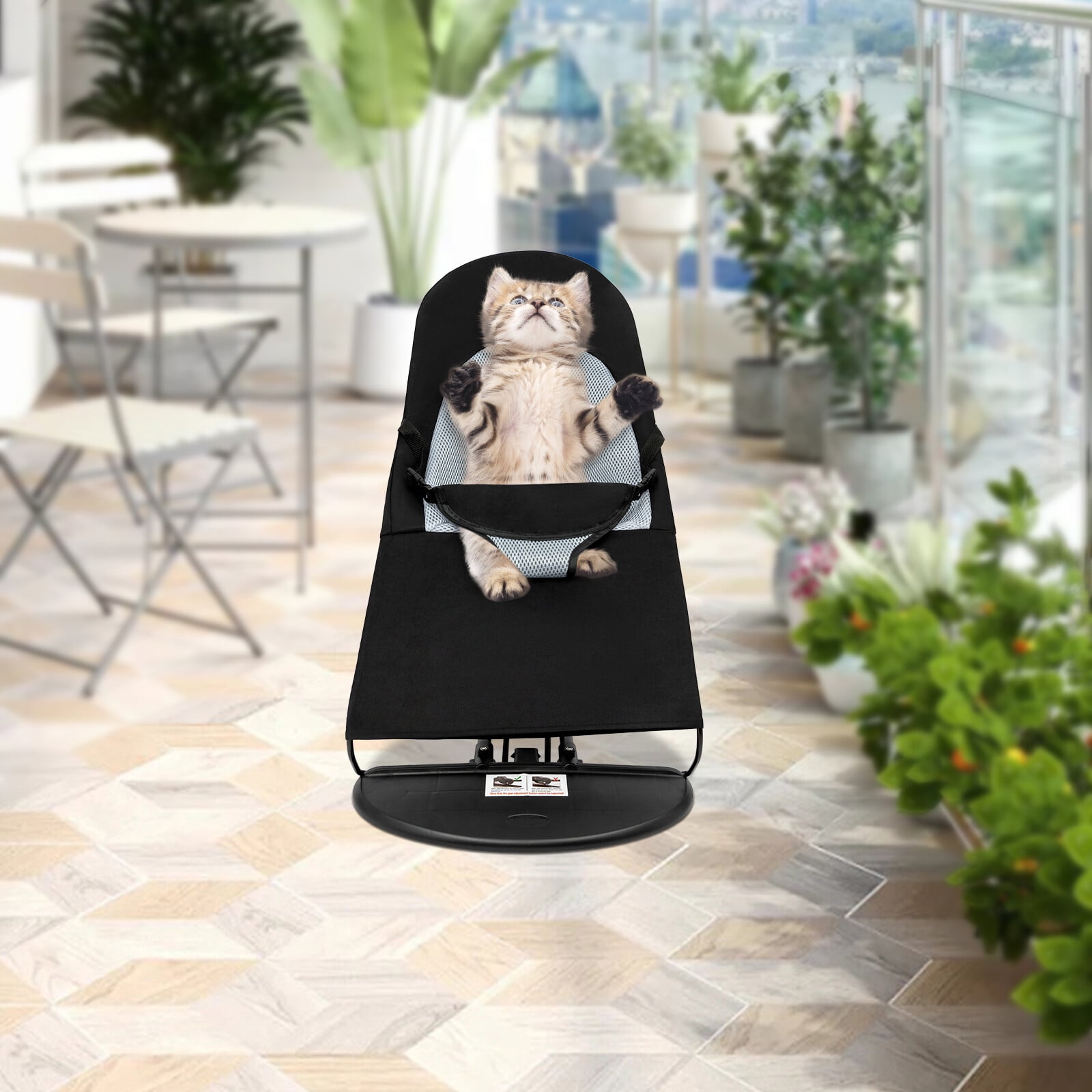 Cozy Foldable Pet Rocking Chair for Small Dogs & Cats – Adjustable ...
