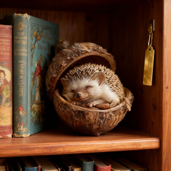 Cozy Forest Christmas Ornaments Woodland Acorn 2026 Pine Cone Figurine Fine 3D Resin Craft Acrylic Hanging Accent Home Party Warm Festive Seasonal Display UKHBMC | Hedgehog