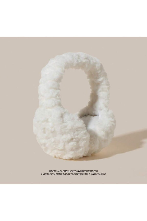 Cozy Fuzzy Plush Earmuffs - Long-Wearing Comfortable Ear Warmers, Instant Warmth Fashion Accessory For Winter-Non-Squeezing Comfort Warm Ear Protectors,  Winter Fashion Accessory For Women