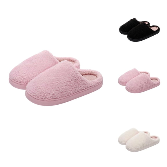 Cozy Fuzzy Slippers for Women Plush Warm Bedroom Slides Cozy Women’s Slippers Winter Indoor Footwear For Couples Soft Home Slippers For Daily Leisure Comfortable On Design For Autumn And Winter