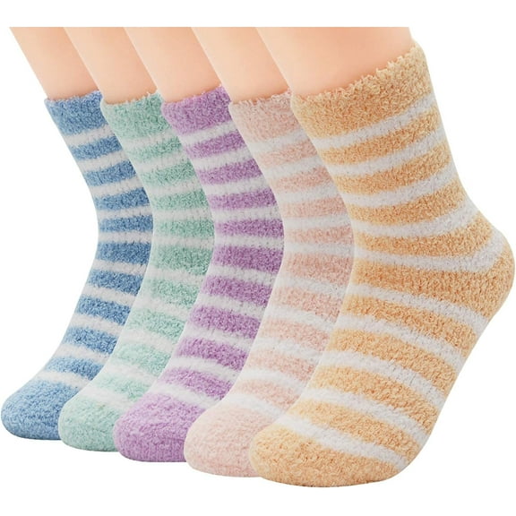 Cozy Fuzzy Socks for Women Non Slip Socks Slipper Socks Fluffy Socks Hospital Socks with Grips for Women Sleep