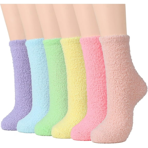 Cozy Fuzzy Socks for Women Non Slip Socks Slipper Socks Fluffy Socks Hospital Socks with Grips for Women Sleep