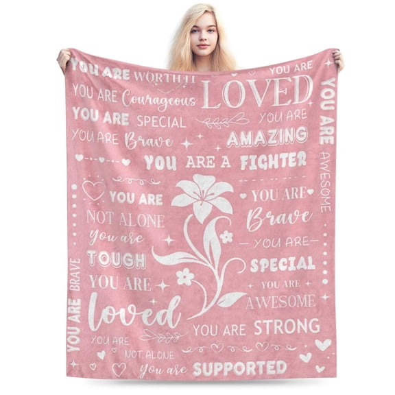 Cozy Get Well Blanket for Women, Warm Recovery Blanket 50x40