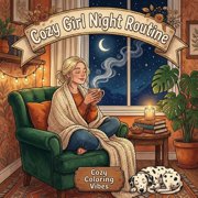 Cozy Girl Collection Cozy Girl Night Routine Easy Bold Line Art Coloring Book Relaxing Nighttime Self-Care Rituals, Bedtime Wind-Down Routin, Paperback