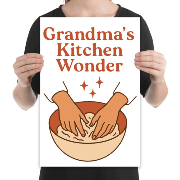 Cozy Grandma Kitchen Art - Nostalgic Cooking Nook Decor - 13x19 Poster Print